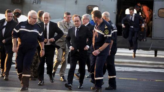 هولاند يؤكد بأن غارات فرنسا على سوريا ستنطلق من الخليج