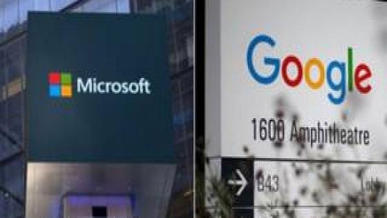 مايكروسوفت وجوجل يتفقان على التخلي عن القضايا المتبادله بينهما
